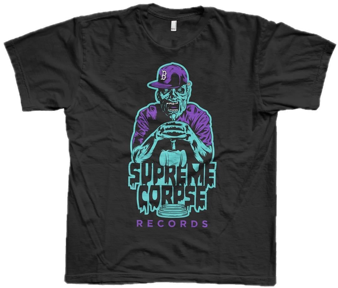 Supreme Corpse Records Teal & Purple